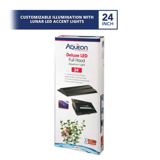 Aqueon Hood DLX LED BK 24in Aquarium Light