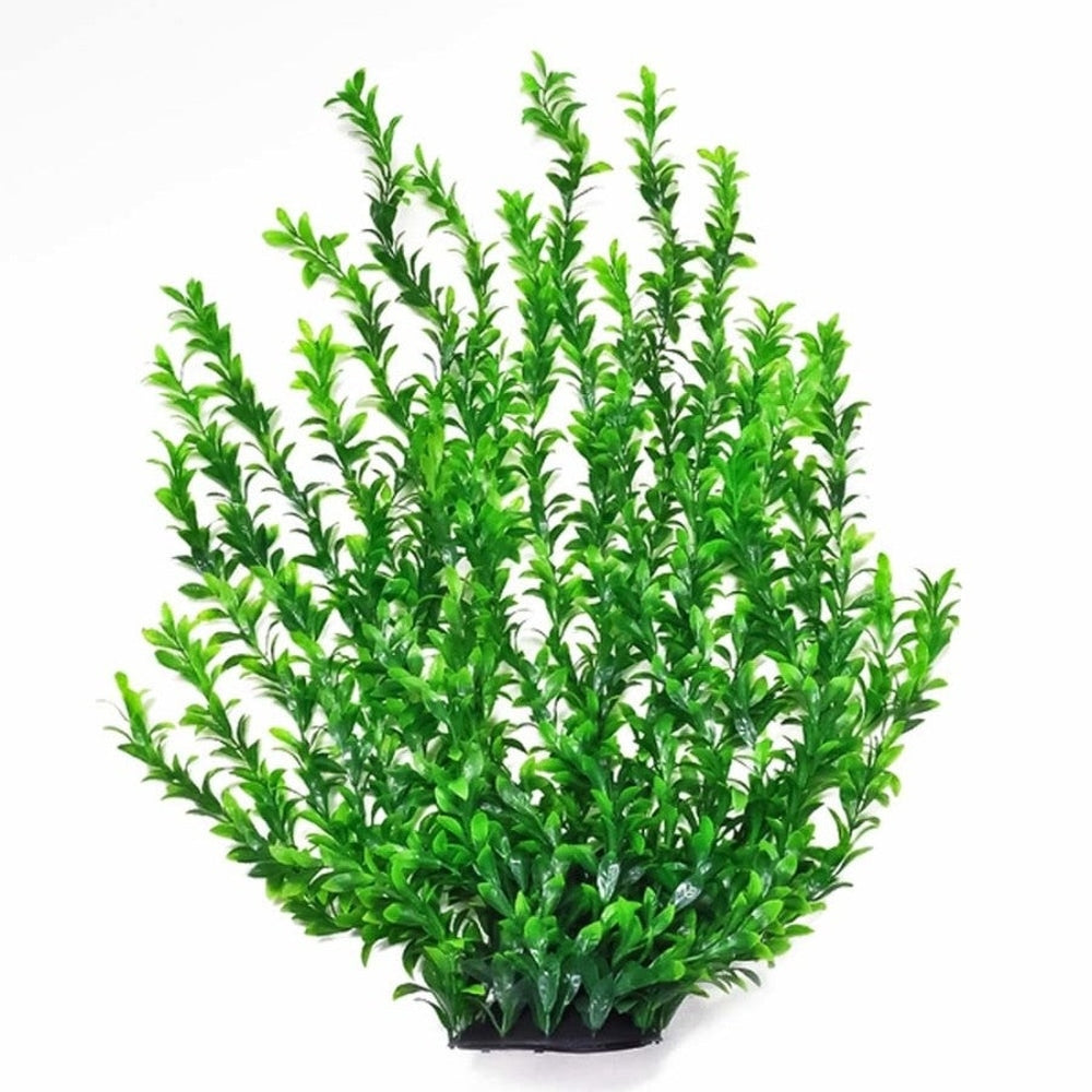 Aquatop Broad Leaf Aquarium Plant with Weighted Base Dark Green 31 in ATP plnt tall broad dgn 31in