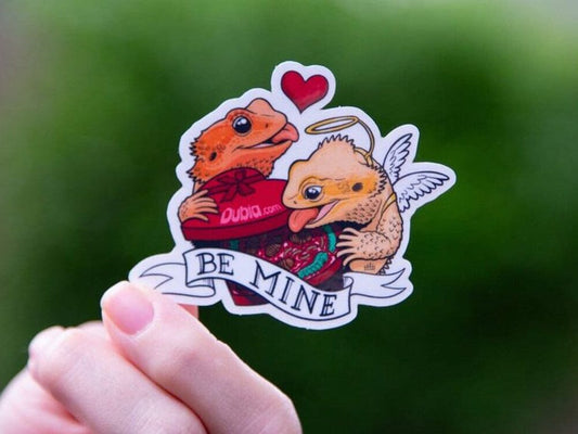 Be Mine Dragon Sticker Sticker Dubia.com 