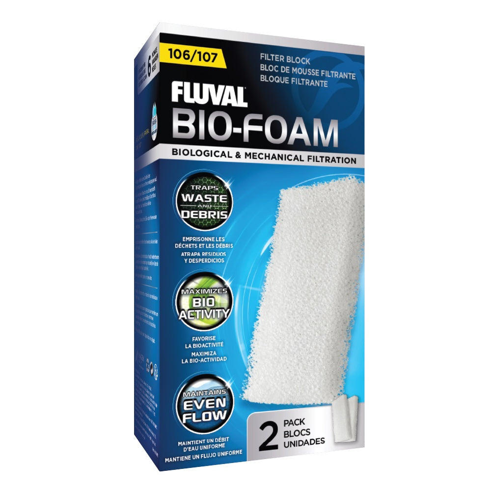 Fluval 106/107 Bio Foam, 2pcs Fish Supplies Fluval