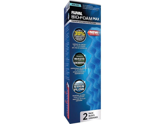 Fluval 406/407 Blue BioFoam MAX, 2pcs Fish Supplies Fluval
