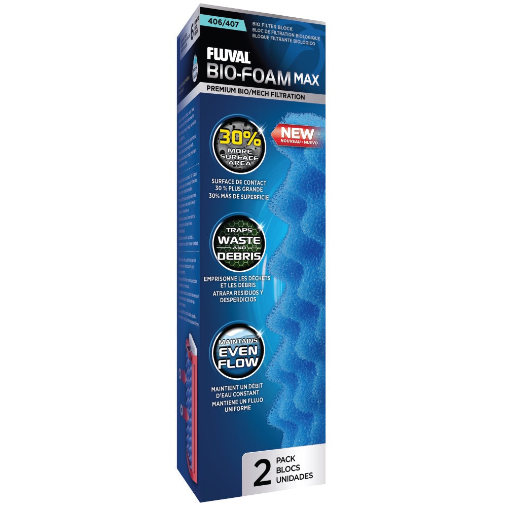 Fluval 406/407 Blue BioFoam MAX, 2pcs Fish Supplies Fluval