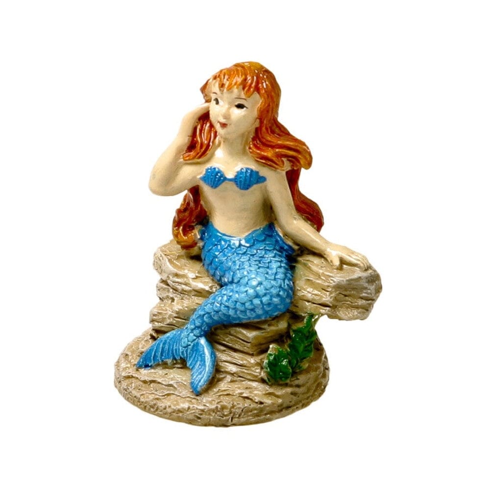 Blue Ribbon Pet Products Exotic Environments Poised Mermaid Aquarium Statue Blue, Brown 1ea/2.4 in Animals & Pet Supplies > Pet Supplies > Fish Supplies Blue Ribbon 