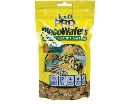 Tetra PRO PlecoWafers Vegetable Diet Fish Food 1ea/5.29 oz Tetra