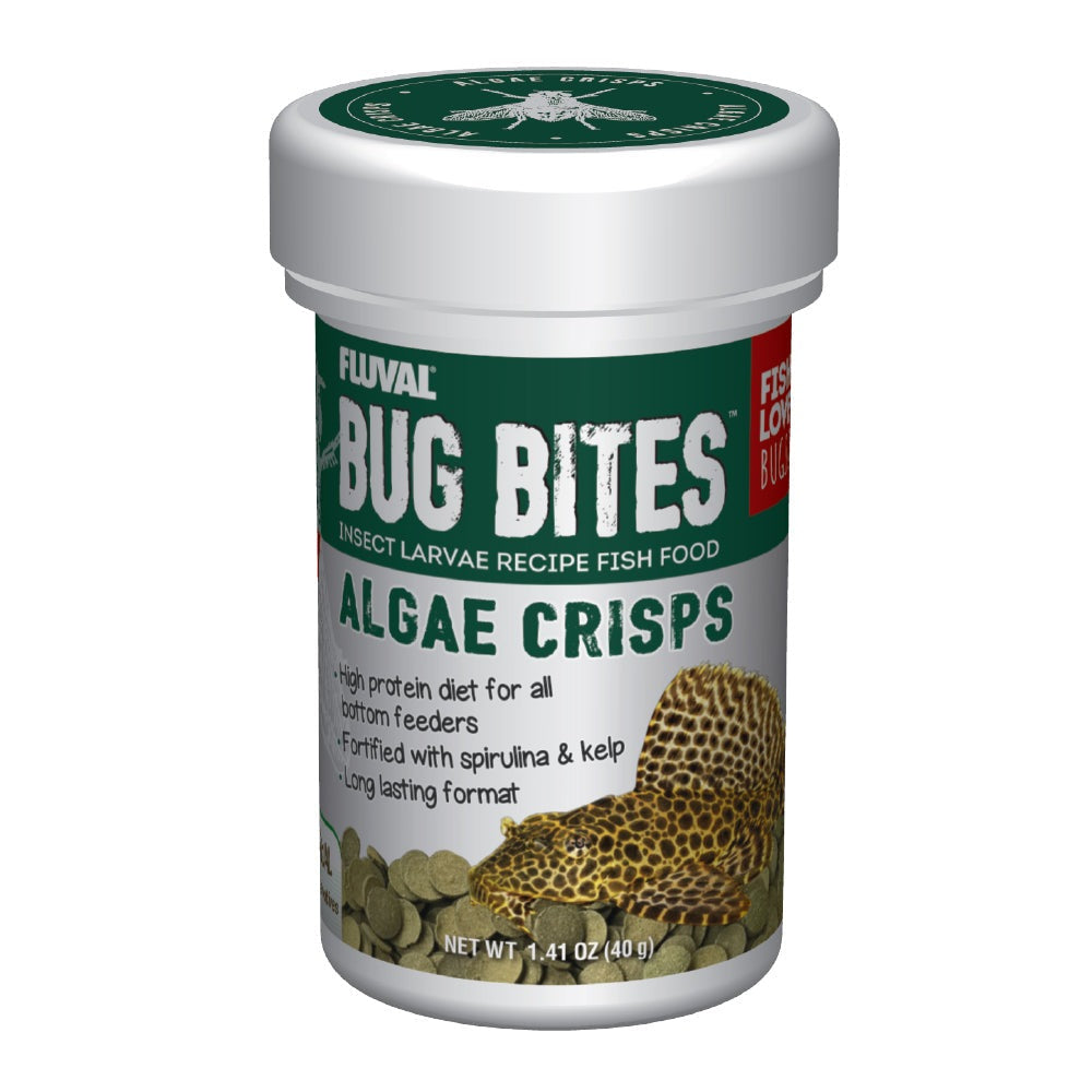 Fluval Bug Bites Algae Crisps 1.41oz Fish Supplies Fluval