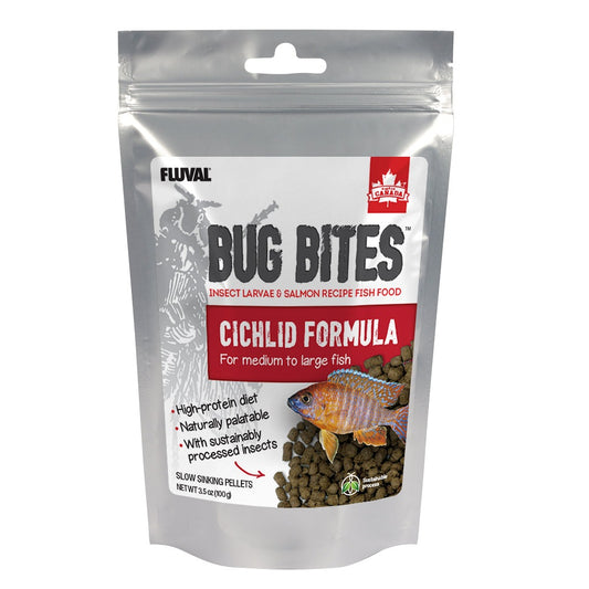 Fluval Bug Bites Cichlid Pellets 3.53oz Fish Supplies Fluval