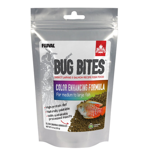 Fluval Bug Bites Color Enhancer 4.4oz Fish Supplies Fluval