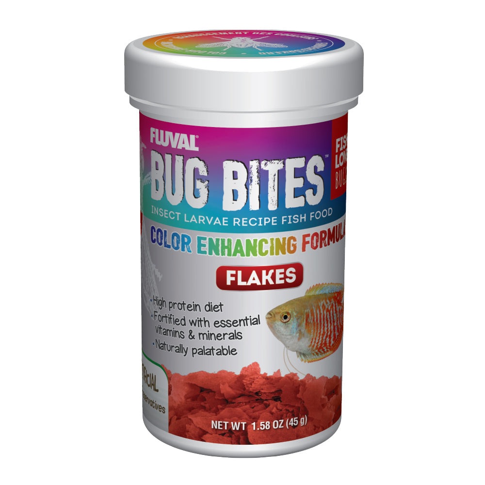 Fluval BugBites Color Enhancing Flakes 1.58oz