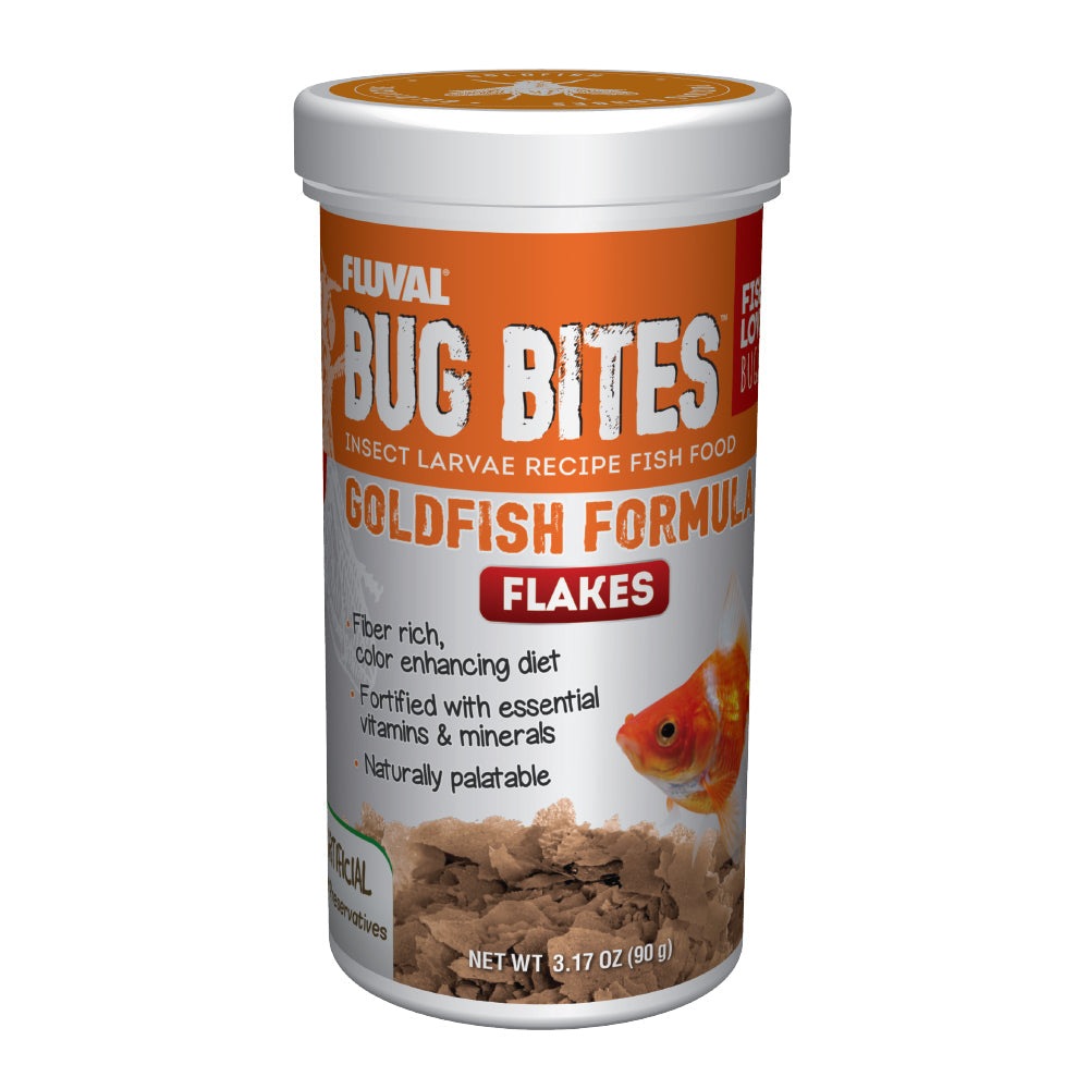 Fluval Bug Bites Goldfish Flakes 3.17oz