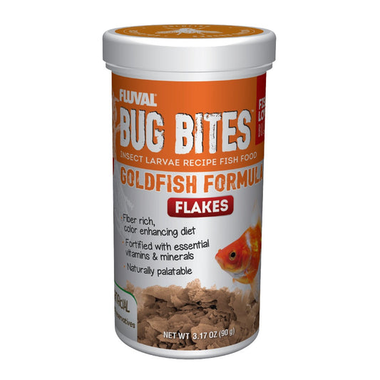 Fluval Bug Bites Goldfish Flakes 3.17oz Fish Supplies Fluval