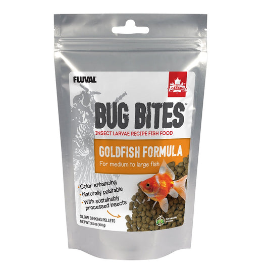 Fluval Bug Bites Goldfish Pellets 3.53oz Fish Supplies Fluval