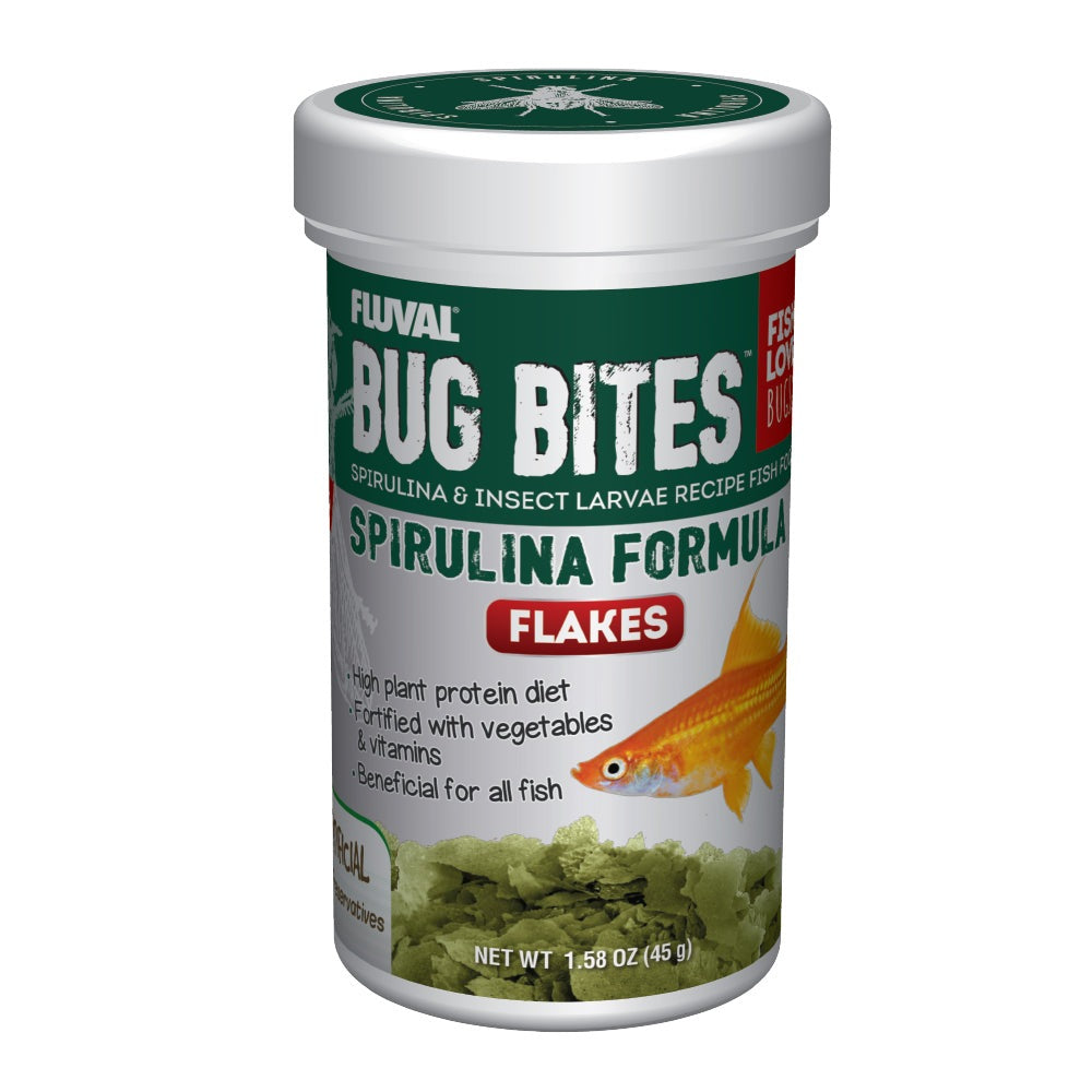 Fluval Bug Bites Spirulina Flakes 1.58oz