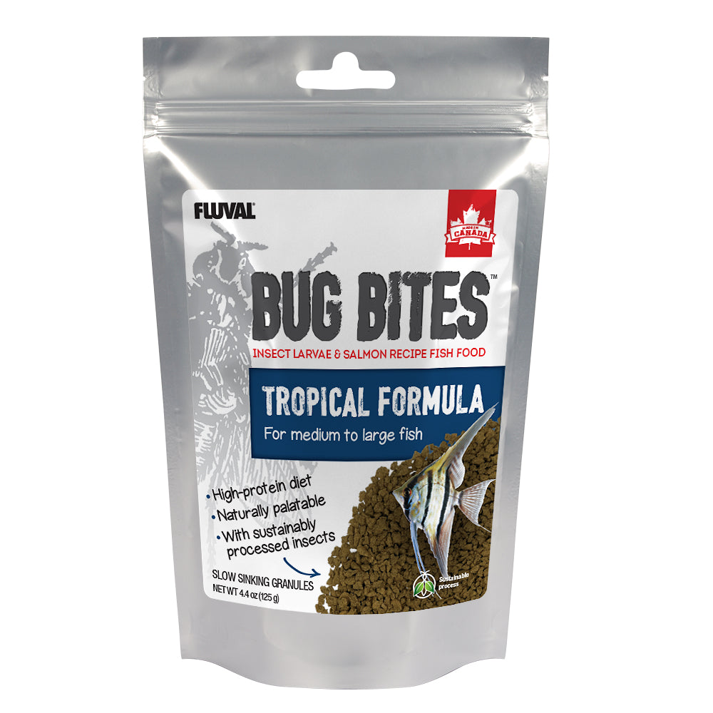 Fluval BugBites Tropical Fish Granules 4.4oz Fish Supplies Fluval