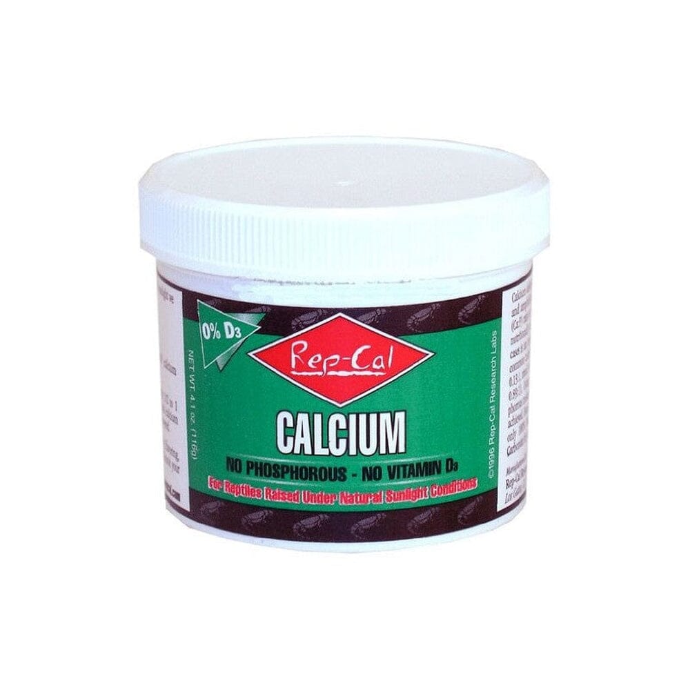 Rep-Cal Calcium Without Vitamin D3, 3.3oz Rep-Cal 