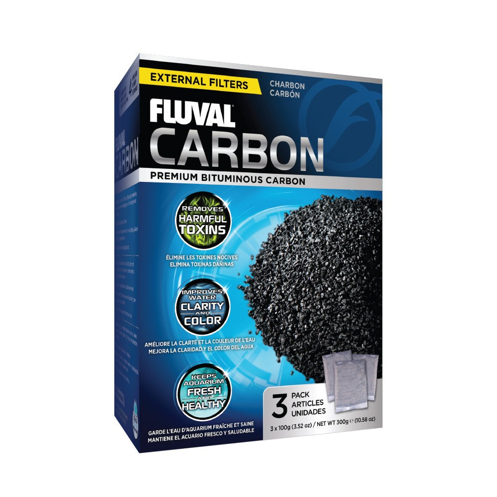 Fluval Carbon, 3pk Fish Supplies Fluval