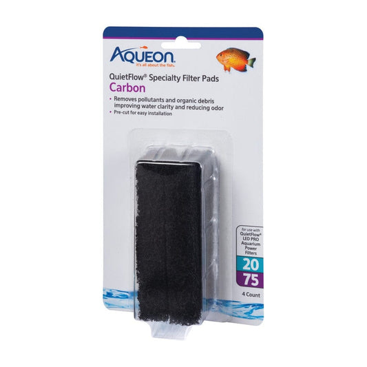 Aqueon QuietFlow Specialty Filter Pads Carbon 20/75 Filter & Accessories Aqueon 