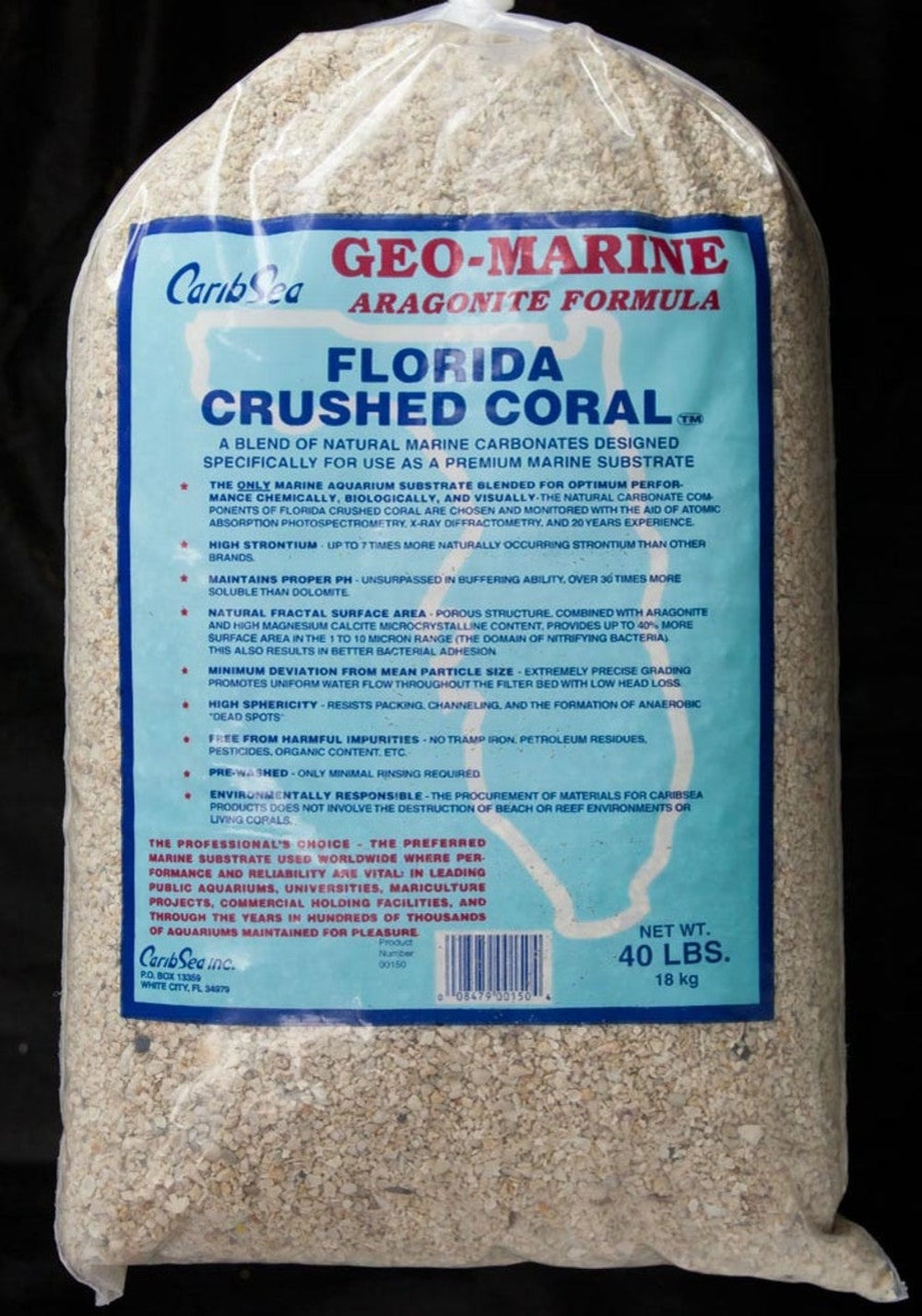 CRS Sand FL Crushed Coral 40# Geo-Marine