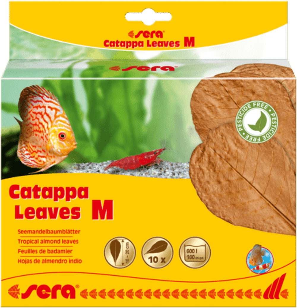 Sera Catappa Leaves, Medium Aquarium Additives Sera