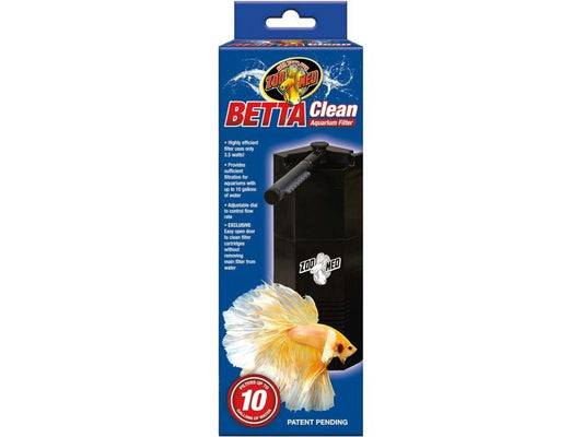 Zoo Med Betta Clean Aquarium Filter 1ea/10 gal, Single Zoo Med Aquatic 