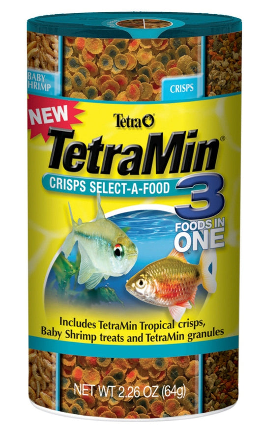 Tetra TetraMin Crisps Select-A-Food Fish Food 1ea/2.4 oz Aquatic Diet Tetra