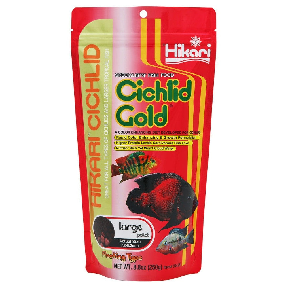 Hikari Cichlid Gold Large Pellets Fish Food 8.8oz Hikari