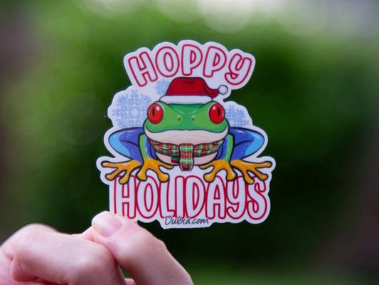 Hoppy Holidays Sticker Sticker Dubia.com 