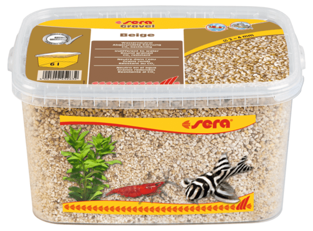 Sera Gravel Beige 2-4mm 3L Aquarium Substrate & Gravel Sera