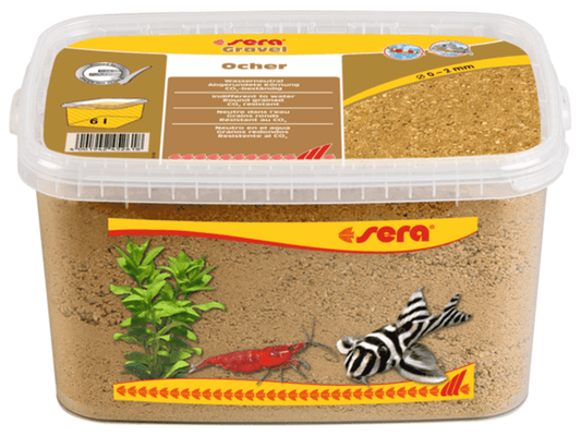 Sera Gravel Ocher 0-2mm 3L Aquarium Substrate & Gravel Sera 