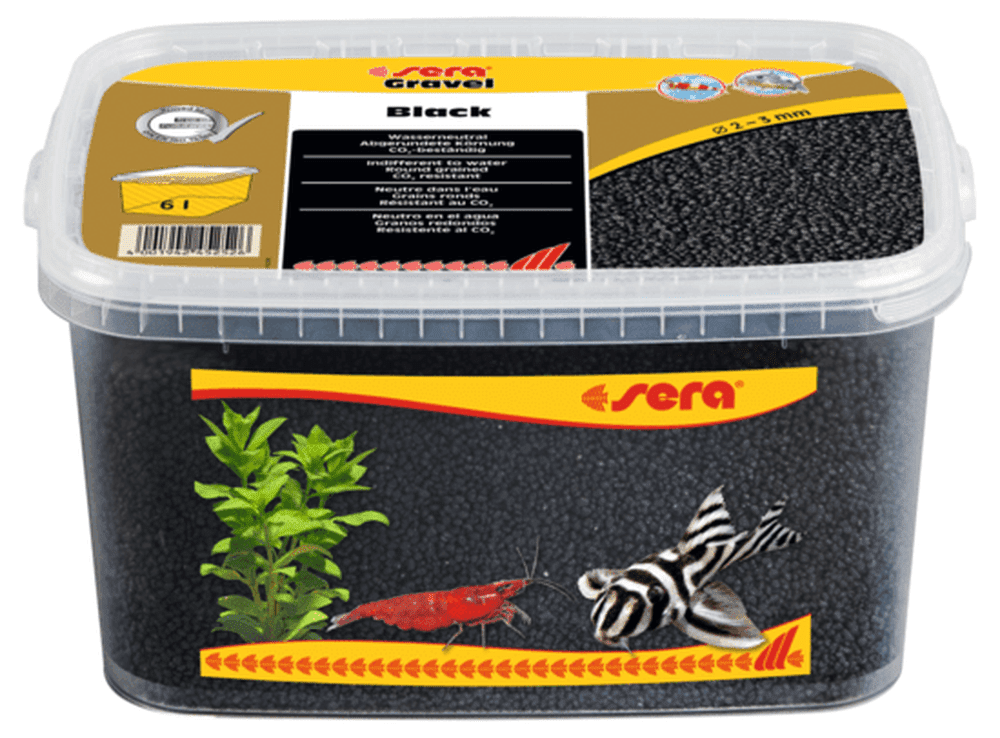 Sera Gravel Black 2-3mm 6L Aquarium Substrate & Gravel Sera