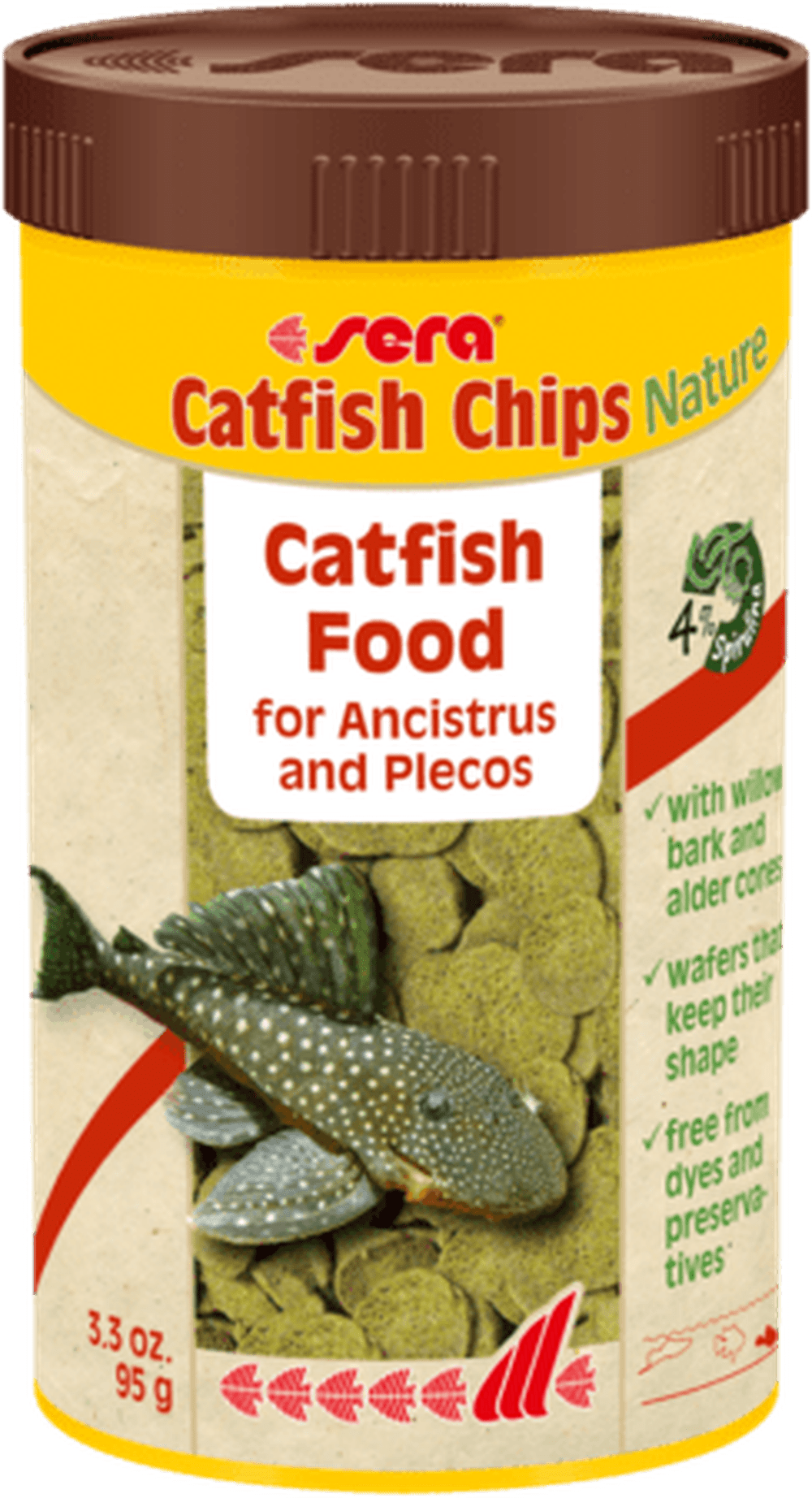 Sera Catfish Chips Nature 1.3oz Aquatic Diet Sera