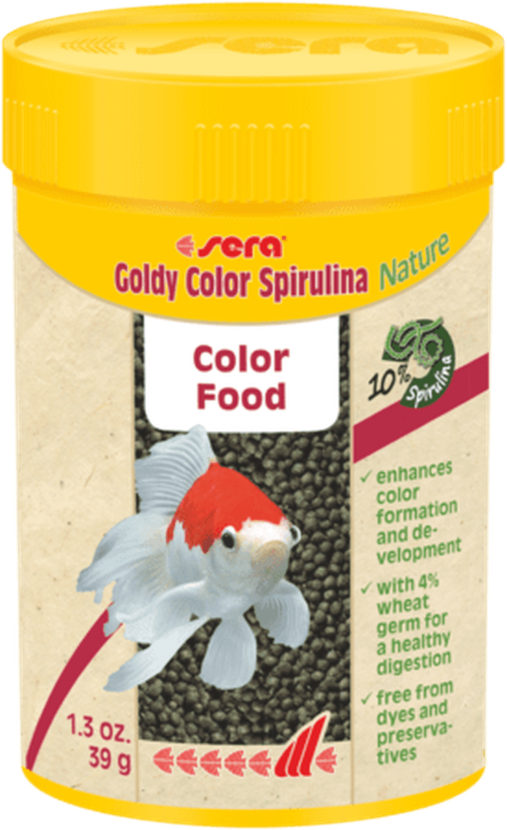 Sera Goldy Color Spirulina Nature 1.3oz Aquatic Diet Sera 