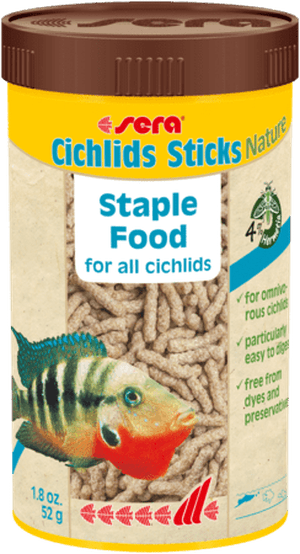 Sera Cichlids Sticks Nature 1.8oz Aquatic Diet Sera