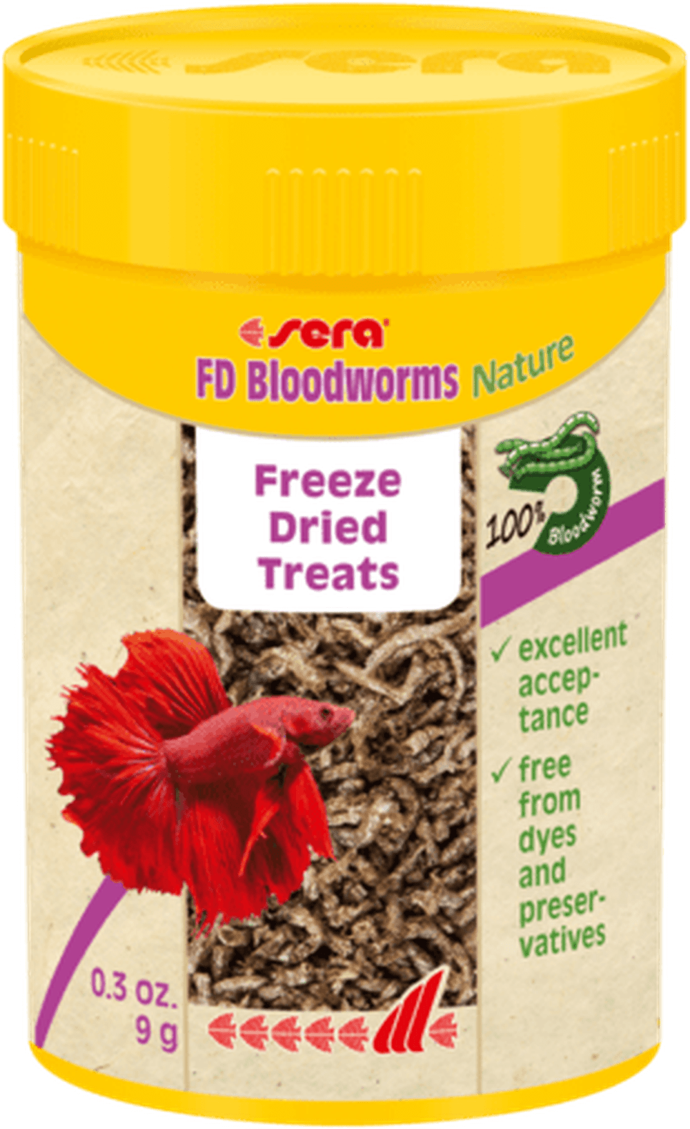 Sera FD Bloodworms Nature 0.3oz