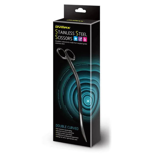 Dymax Stainless Steel Scissors - Curved Aquarium Cleaning Supplies Dymax