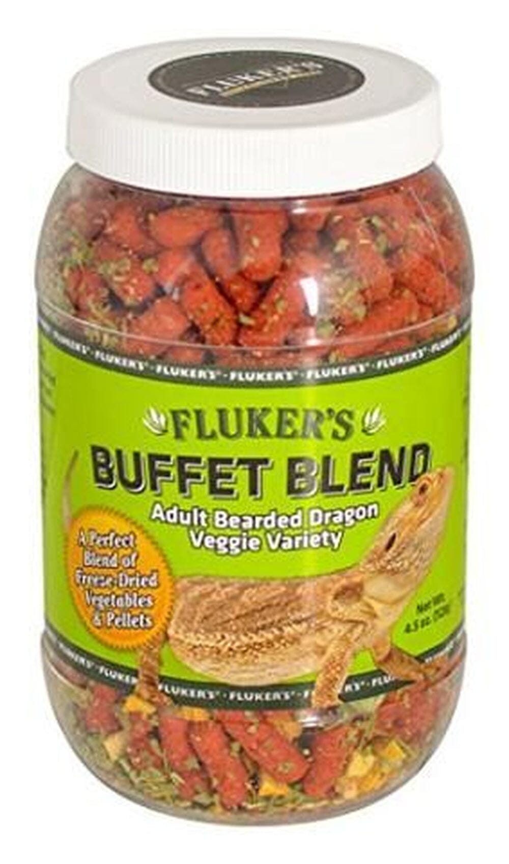 Fluker's Buffet Blend for Adult Bearded Dragons - Veggie Variety, 7oz Fluker's 