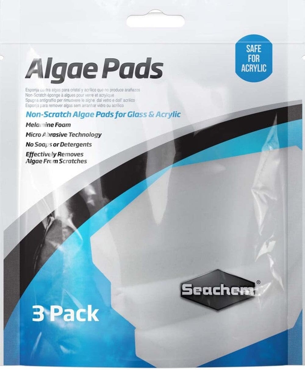 Seachem Laboratories Algae Pad for Glass & Acrylic Aquariums White, 1ea/25 mm, 3 pk Animals & Pet Supplies > Pet Supplies > Fish Supplies Seachem 