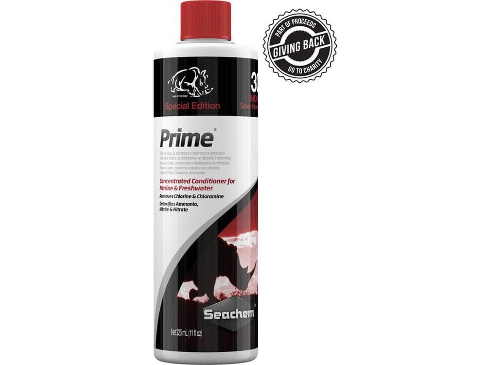 Seachem Laboratories Prime Ammonia Detoxifier 1ea/325Ml/11Oz Bonus Size