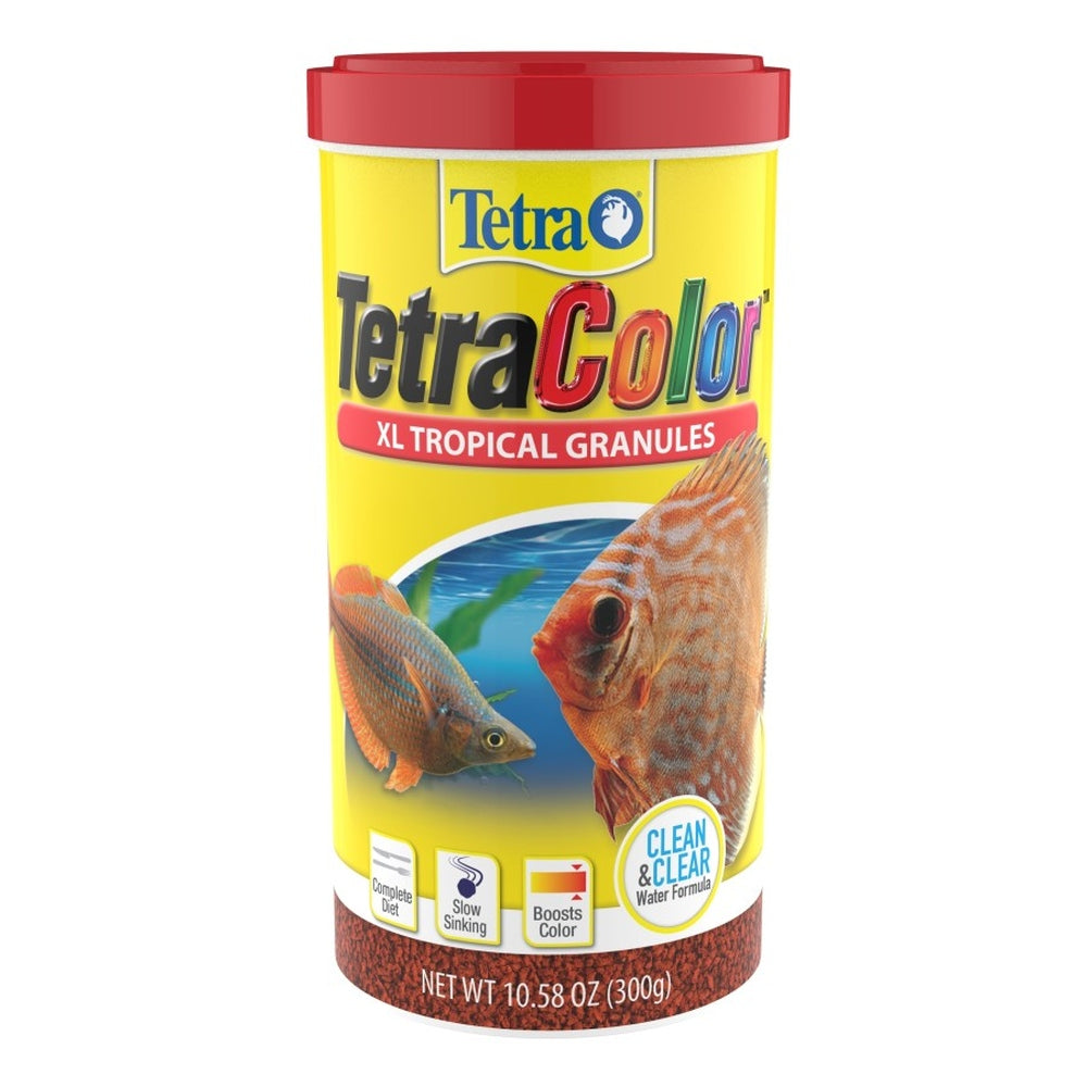 Tetra TetraColor Tropical Granules Fish Food 1ea/10.58 oz Aquatic Diet Tetra