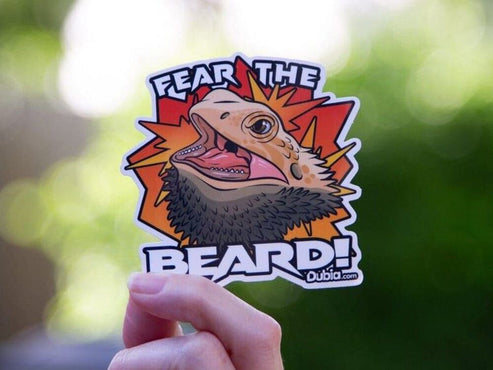 Fear the Beard! Sticker – Dubia.com