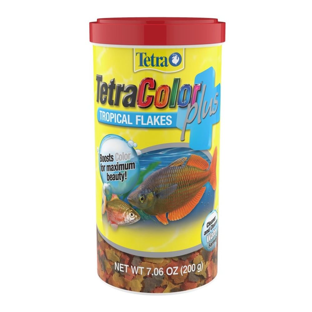 Tetra TetraColor Plus Tropical Flakes Fish Food 1ea/7.06 oz Aquatic Diet Tetra