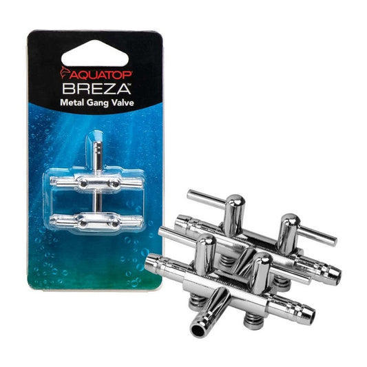 Aquatop BREZA Metal Gang Valve 4-Way Fish Supplies Aquatop