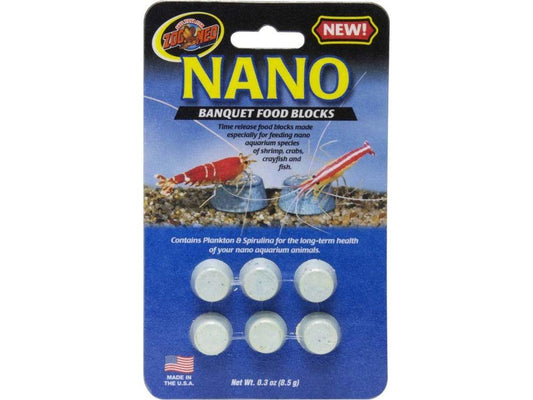 Zoo Med Nano Banquet Fish Feeding Block 1ea/0.3 oz, Mini fish food Zoo Med Aquatic