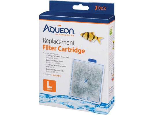 Aqueon Replacement Filter Cartridges, Large - 3 pk Filter & Accessories Aqueon