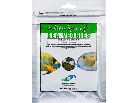Two Little Fishies Julian Sprung's Seaveggies Green Seaweed Fish Food 1ea/0.4 oz