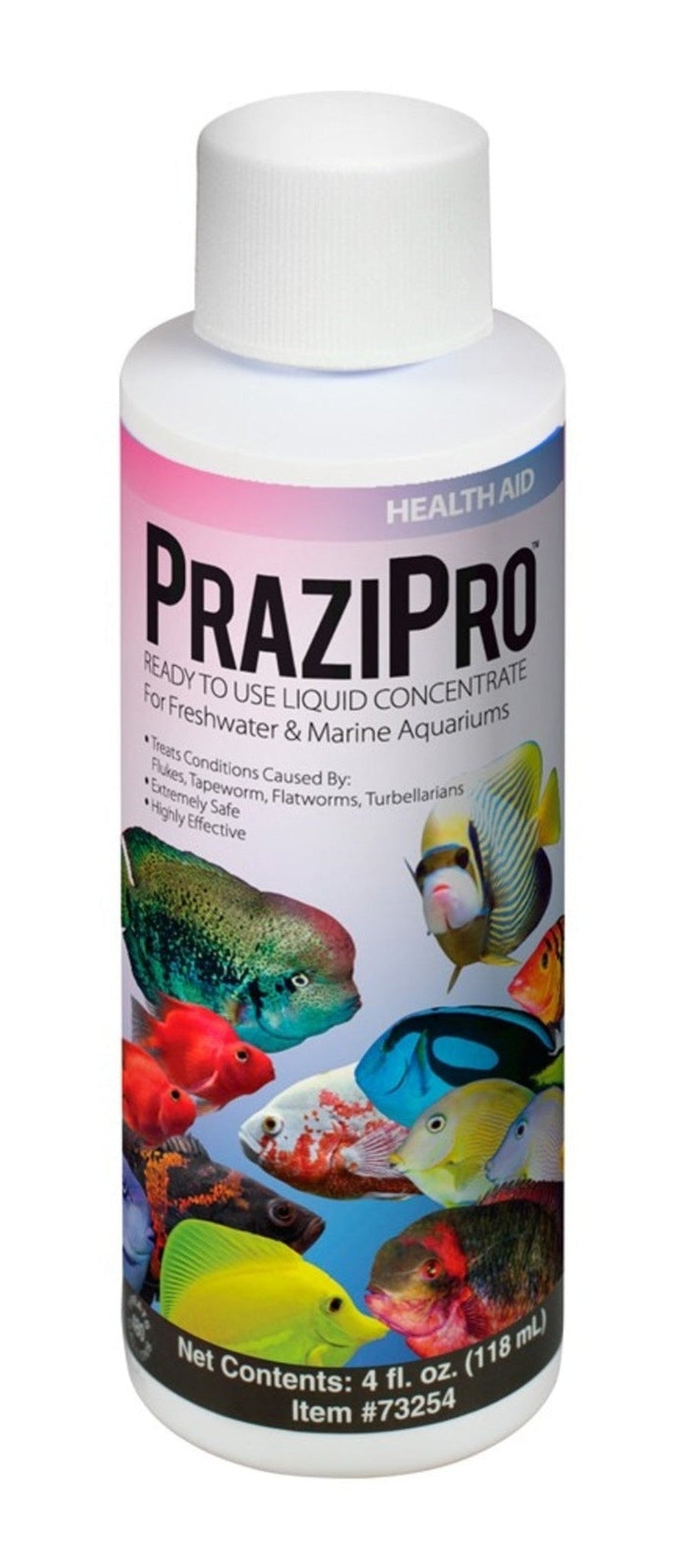 Aquarium Solutions Prazipro Liquid Treatment 1ea/4 fl oz Aquarium Additives Aquarium Solutions