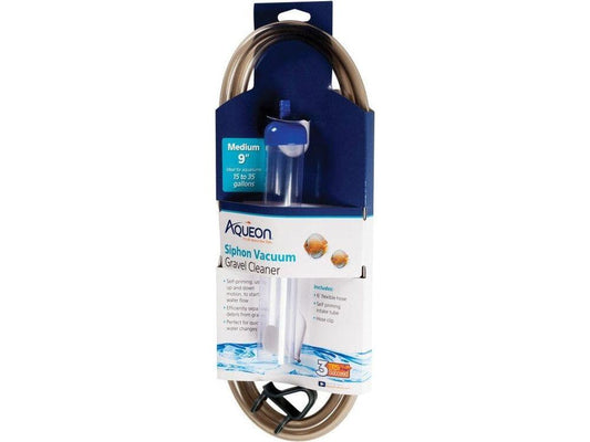 Aqueon Aquarium Siphon Vacuum Gravel Cleaner No Bulb, 1ea/Medium - 9 in Aquarium Substrate & Gravel Aqueon