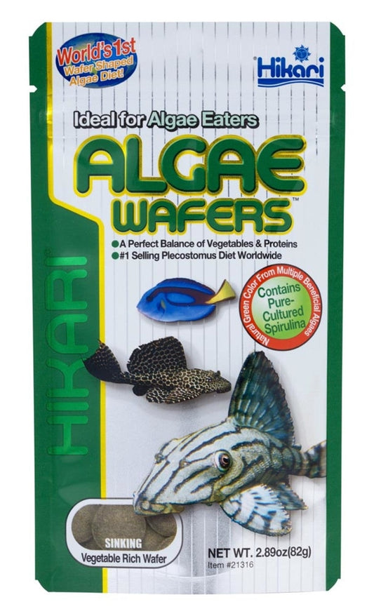 Hikari Algae Wafers Rapidly Sinking Wafer Fish Food 2.89 oz Aquatic Diet Hikari