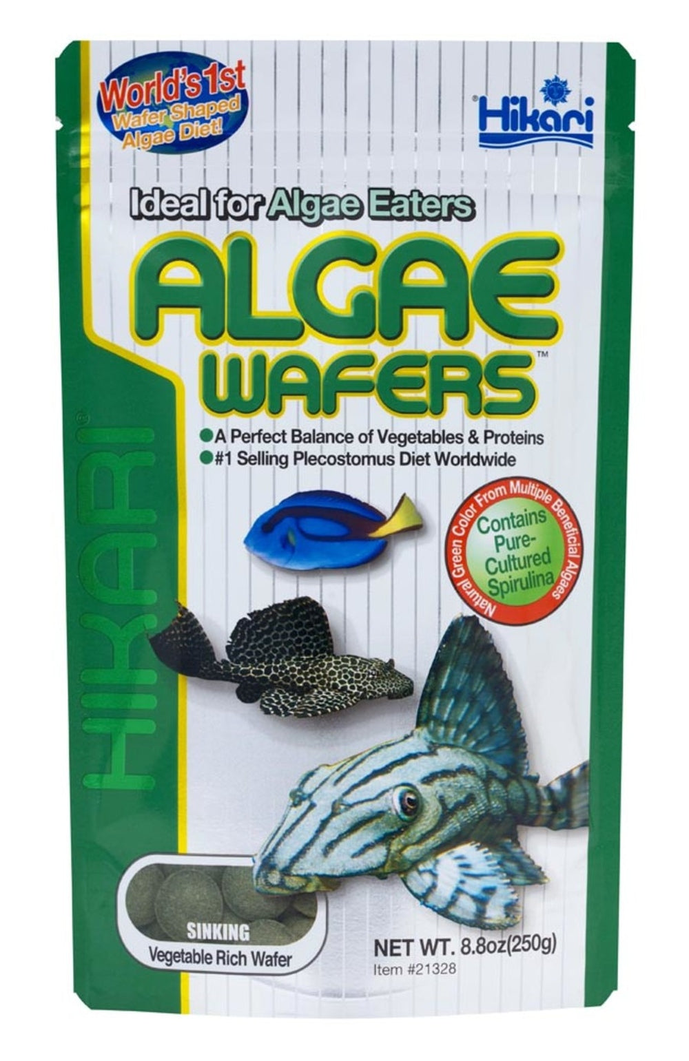 Hikari Algae Wafers Rapidly Sinking Wafer Fish Food 8.8 oz Aquatic Diet Hikari