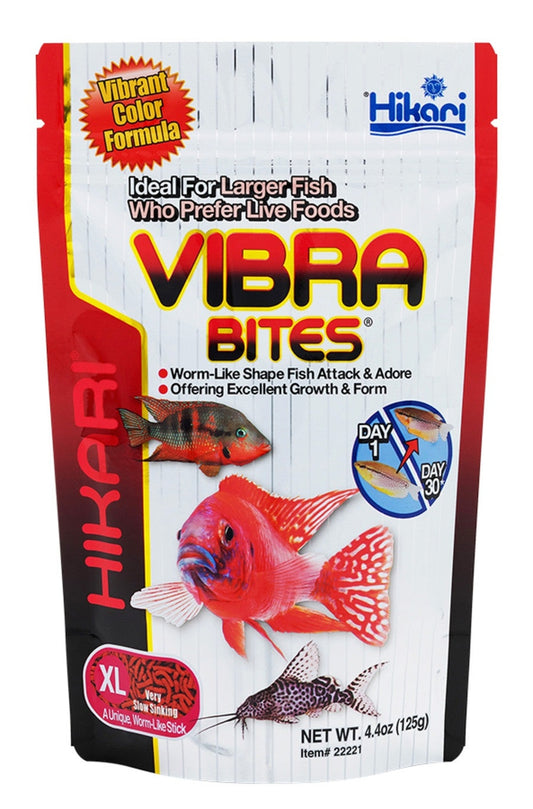 Hikari Vibra Bites Tropical Fish Food 4.4 oz, XL Aquatic Diet Hikari