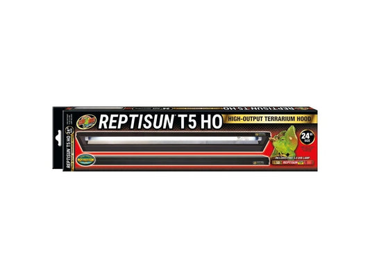Zoo Med ReptiSun T5 HO Terrarium Hood w/ 5.0 Bulb 1ea/24 in Zoo Med 